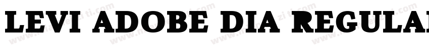 Levi Adobe Dia Regular字体转换